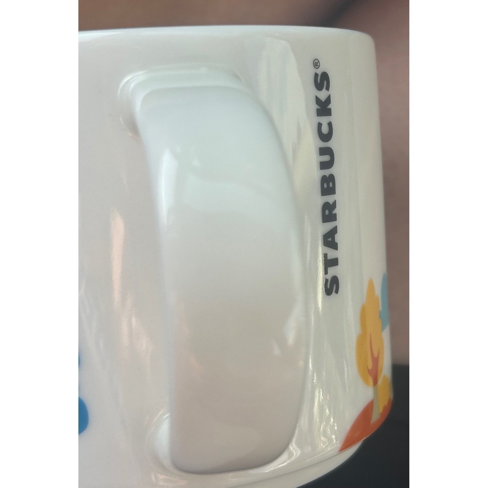 Starbucks You Are Here Budapest Coffee Mug 14oz Yellow Interior 2018 Hungary - Picture 6 of 8